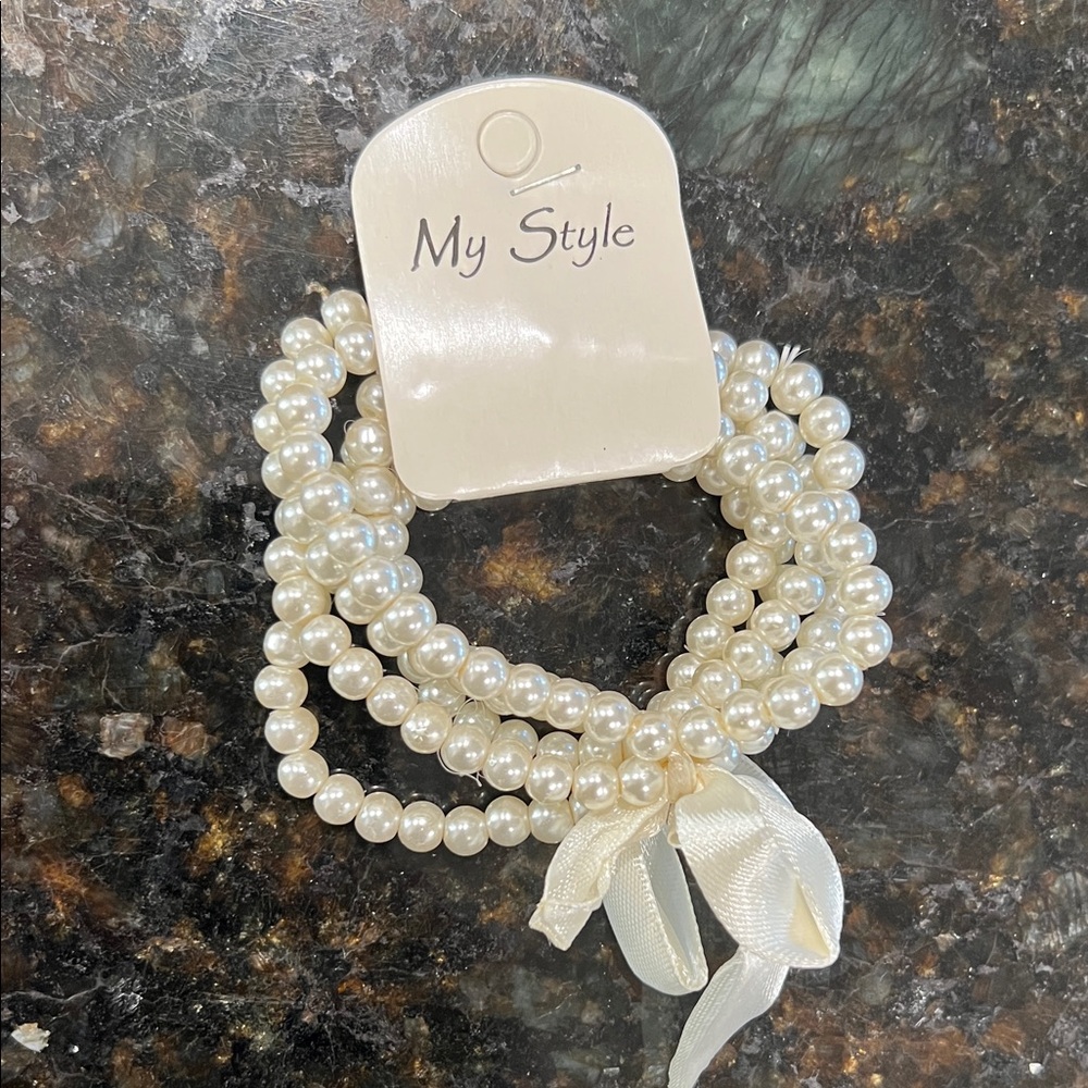 Pearl Bracelet Set